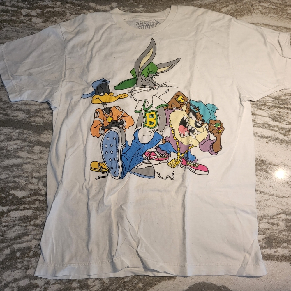 White Looney Tunes Tee